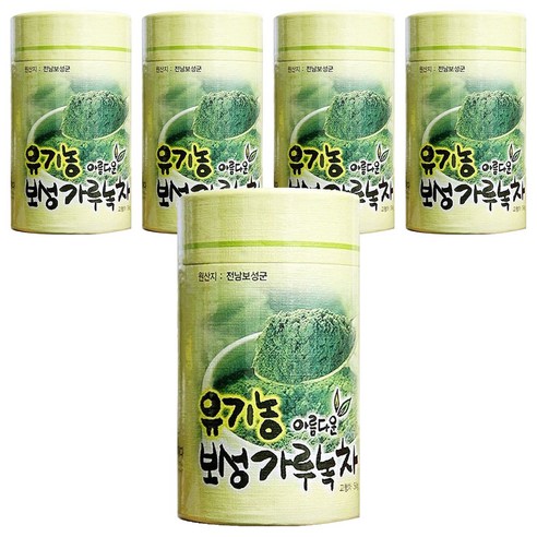 보성제다 유기농 아름다운 보성 가루녹차, 50g, 1개입, 5개