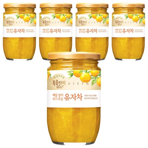 복음자리 배를 넣어 부드러운 유자차, 480g, 1개입, 5개