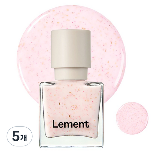 르멘트 컬러 네일, 42 핑크 글레이즈드 글라스, 9.5ml, 5개