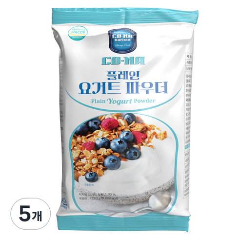 코나 플레인 요거트 파우더, 1개입, 5개