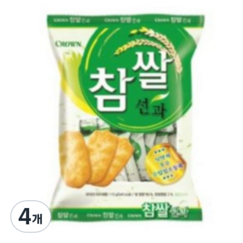 크라운 참쌀선과, 115g, 4개