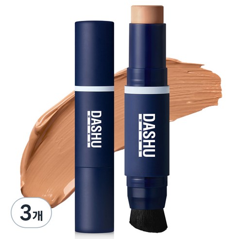 다슈 맨즈 멀티 커버 스틱 파운데이션 12g, 03 샌드베이지, 3개