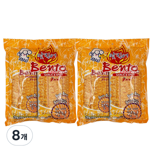 벤토 맛징어 갈릭앤스파이시 12g x 6p, 72g, 8개