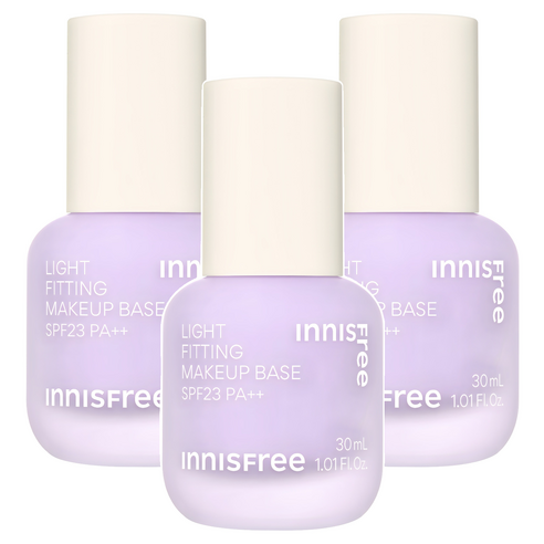 이니스프리 라이트 피팅 메이크업 베이스 30ml, 01 퍼플, 3개