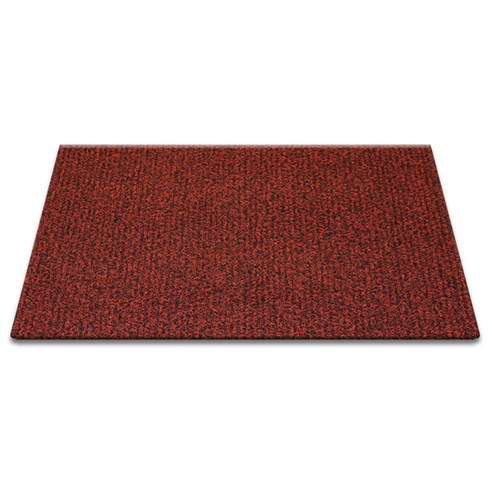 순수 코일 현관매트 120 x 90 cm 두께 12mm, 레드 + 블랙, 1개