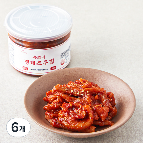 초록햇살 속초식 명태초무침, 250g, 6개