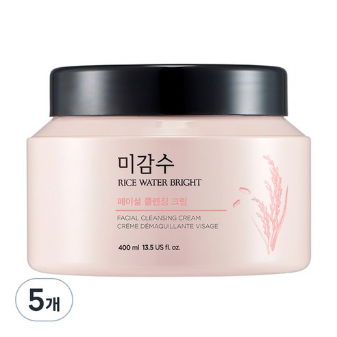 더페이스샵 미감수 브라이트 클렌징 크림 대용량, 400ml, 5개