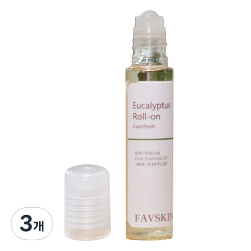 패브스킨 롤온 마사지오일 유칼립투스, 10ml, 3개