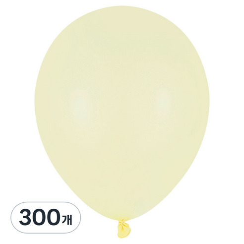 파티팡 마카롱풍선 라운드 30cm, 옐로우, 300개