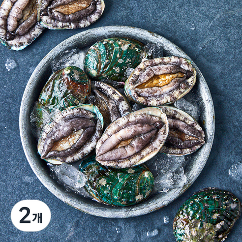완도맘 활전복 (냉장), 500g 내외(중, 10마리), 2개
