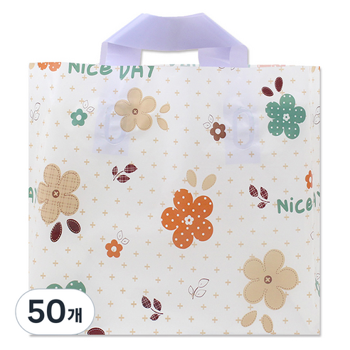 아이엔피 LDPE 손잡이 비닐백 소 30 x 20 cm, 11 나이스플라워, 50개