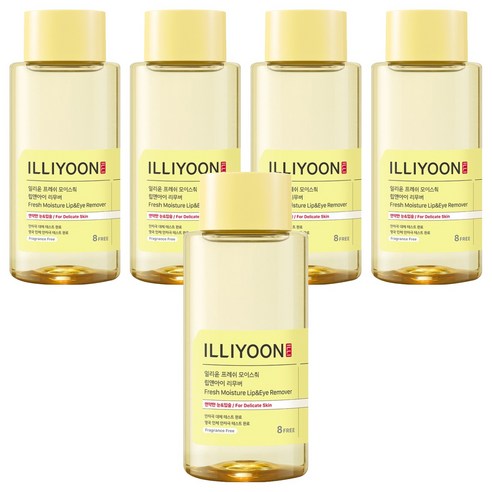 일리윤 프레쉬 모이스춰 립 & 아이 리무버, 300ml, 5개