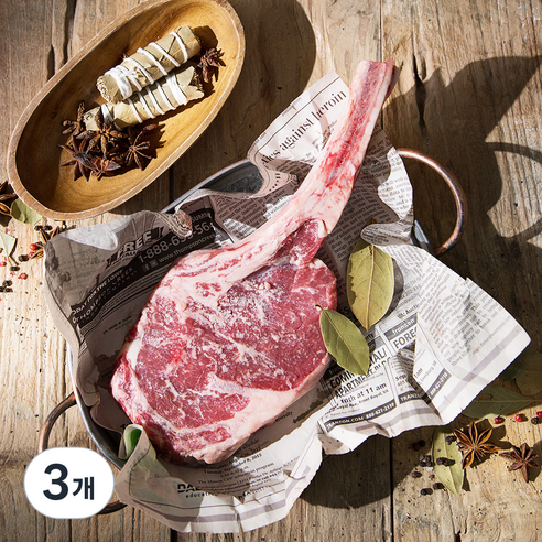 미트엔조이 미국산 토마호크스테이크 (냉장), 500g, 3개