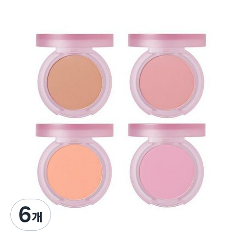바닐라코 프라이밍 베일 치크 6g, CR01 리파인드, 6개