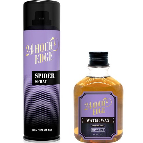 에빈 엣지 그루밍 토닉 워터왁스 익스트림 160ml + 스파이더 스프레이 200ml 세트, 1세트
