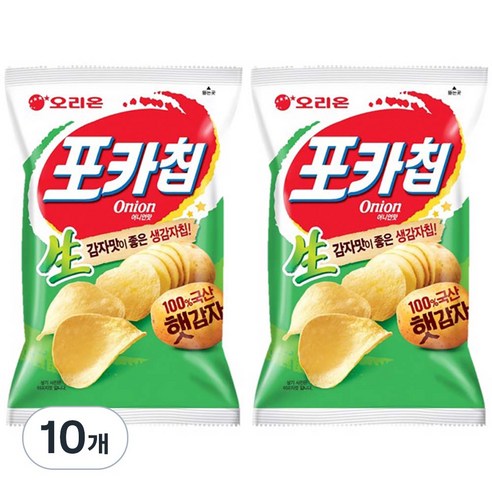 오리온 포카칩 양파, 137g, 10개