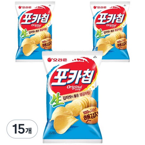 오리온 포카칩 오리지널, 137g, 15개