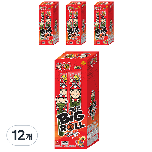 타오케노이 빅롤 스파이시 스낵 6p, 18g, 12개
