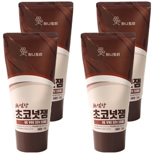 허니트리 초코넛잼, 120g, 4개