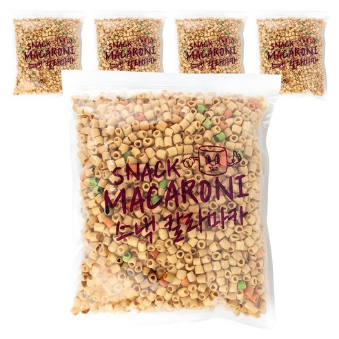 칼라마카 마카로니 뻥튀기, 500g, 5개