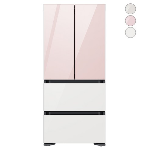 [색상선택형] 삼성전자 비스포크 프리스탠딩 김치냉장고 플러스 방문설치, RQ58A9441AP, 글램 화이트