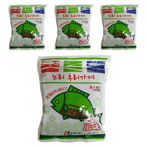 천혜식품 노리 후리가케, 500g, 4개