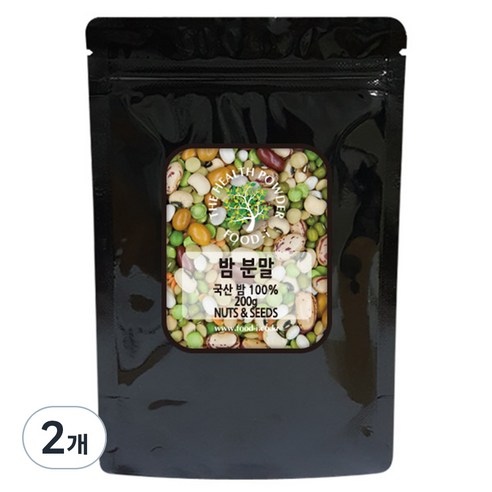 스쿨아이 밤 분말 국내산, 200g, 2개