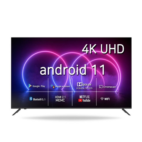 시티브 4K UHD 구글 안드로이드 11 HDR TV, 139cm, AGUM5500, 벽걸이형, 방문설치