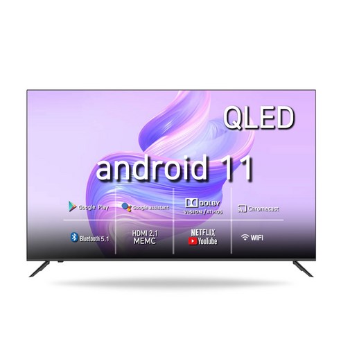 시티브 4K UHD 구글 스마트 QLED HDR TV, 138cm(55인치), Z5501GSMTQ PRO, 벽걸이형, 방문설치