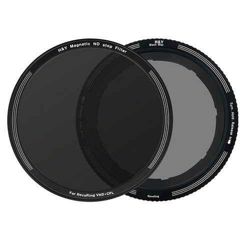에이치앤와이 레보링 1/2 블랙미스트 + ND16 클립온필터 67-82mm