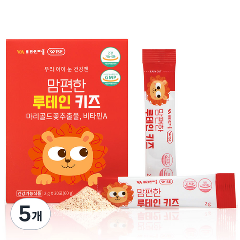 비타민마을 맘편한 루테인 30p 1개월분, 60g, 5개