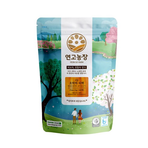 연고농장 Real호박차 티백, 25g, 1개