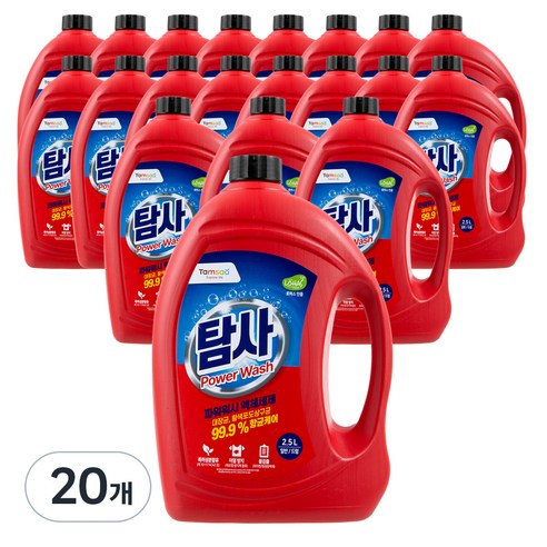 탐사 파워워시 액체세제, 2.5L, 20개