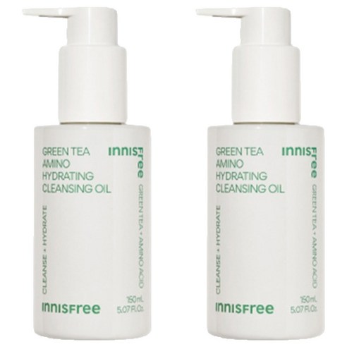 이니스프리 그린티 아미노 수분 클렌징 오일, 150ml, 2개