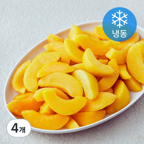 황도 슬라이스 (냉동), 4개, 1kg
