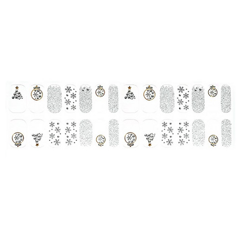 가비즈 리얼큐빅 노블레스 크리스마스 젤네일 스티커 28p, 1세트, 005 리본유리별