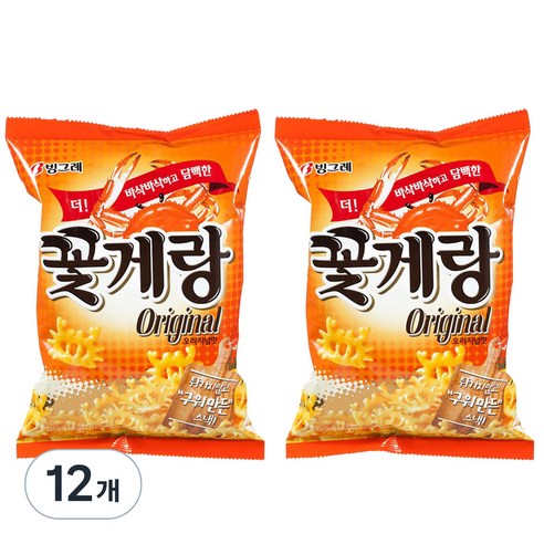 빙그레 꽃게랑, 70g, 12개