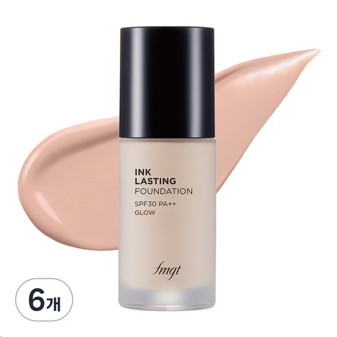fmgt 잉크래스팅 파운데이션 글로우 30ml, V201 애프리콧 베이지, 6개