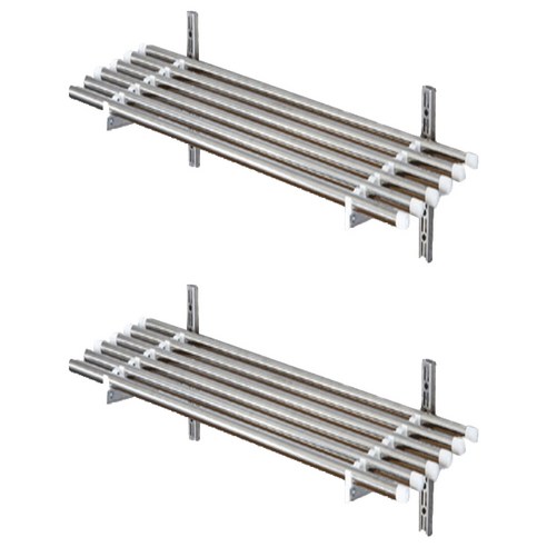 아텍스몰 올 스테인레스 6봉 선반 B형 80cm, 혼합색상, 2개