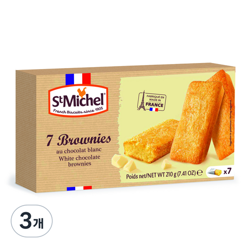 생미쉘 화이트 브라우니, 210g, 3개