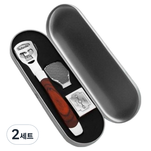 아늑공간 굳은살 제거 콘커터 + 교체용날 10p 세트 브라운, 2세트, 103g