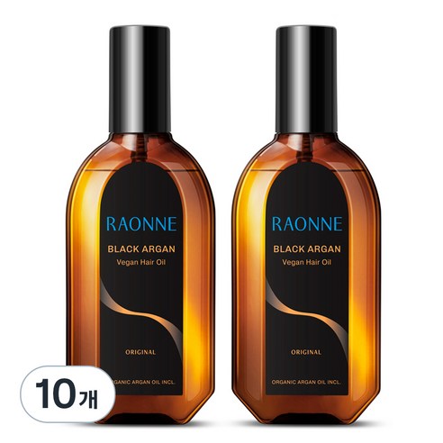 [비건뷰티] 라온느 블랙 아르간 헤어오일, 100ml, 10개