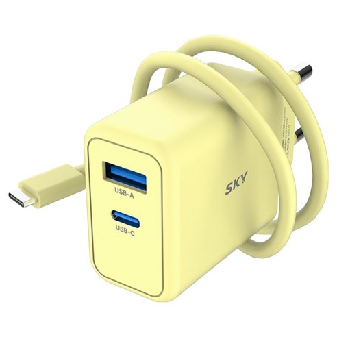 스카이 필 GaN 25W 초고속 충전기 + USB C to C 40W 충전 케이블