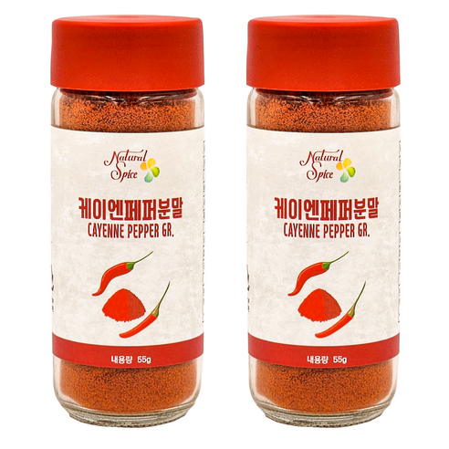 내츄럴스파이스 케이엔페퍼분말, 55g, 2개