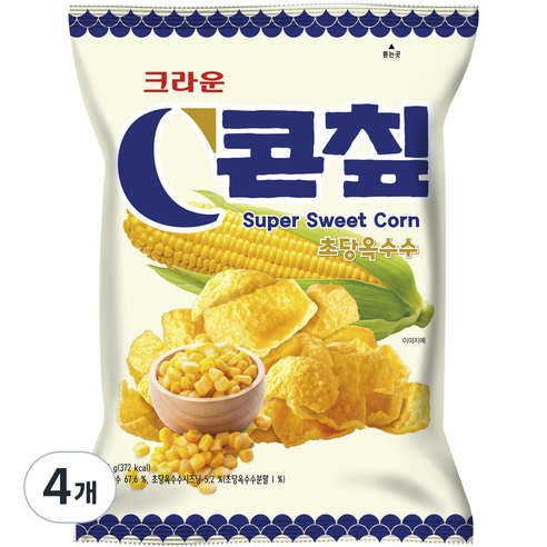 콘칲 초당 옥수수, 70g, 4개
