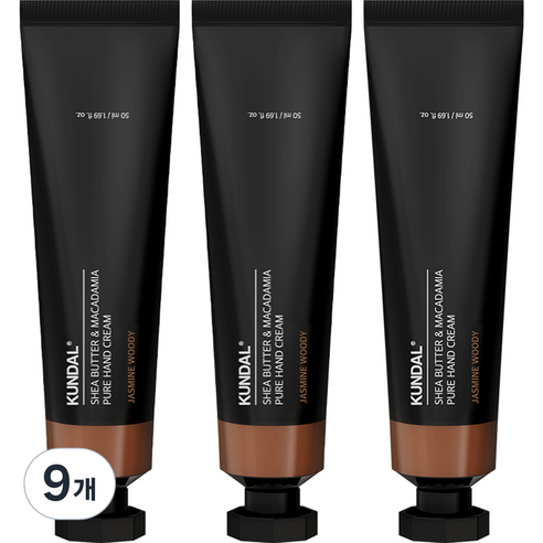 쿤달 시어버터 앤 마카다미아 퓨어 핸드크림 아로마에디션 자스민우디, 50ml, 9개