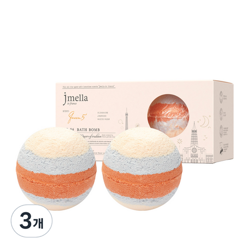 제이멜라 인 프랑스 퀸 5 배쓰 밤 2p, 400g, 3개