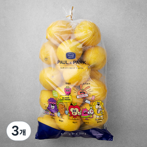 폴앤박 칠레 레몬, 2kg, 3개