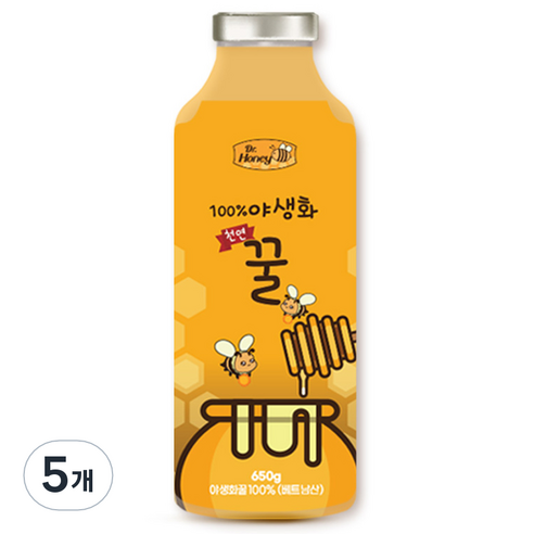 닥터허니 천연100% 야생화꿀, 650g, 5개