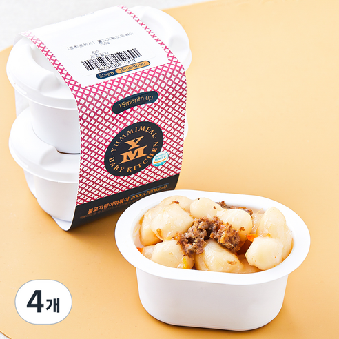 얌이밀 불고기팽이 떡볶이, 100g, 4개